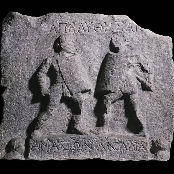 Amazon-ve-Achillia Roma'da Kadın Gladyatörler Roma Tarihi Tarih 